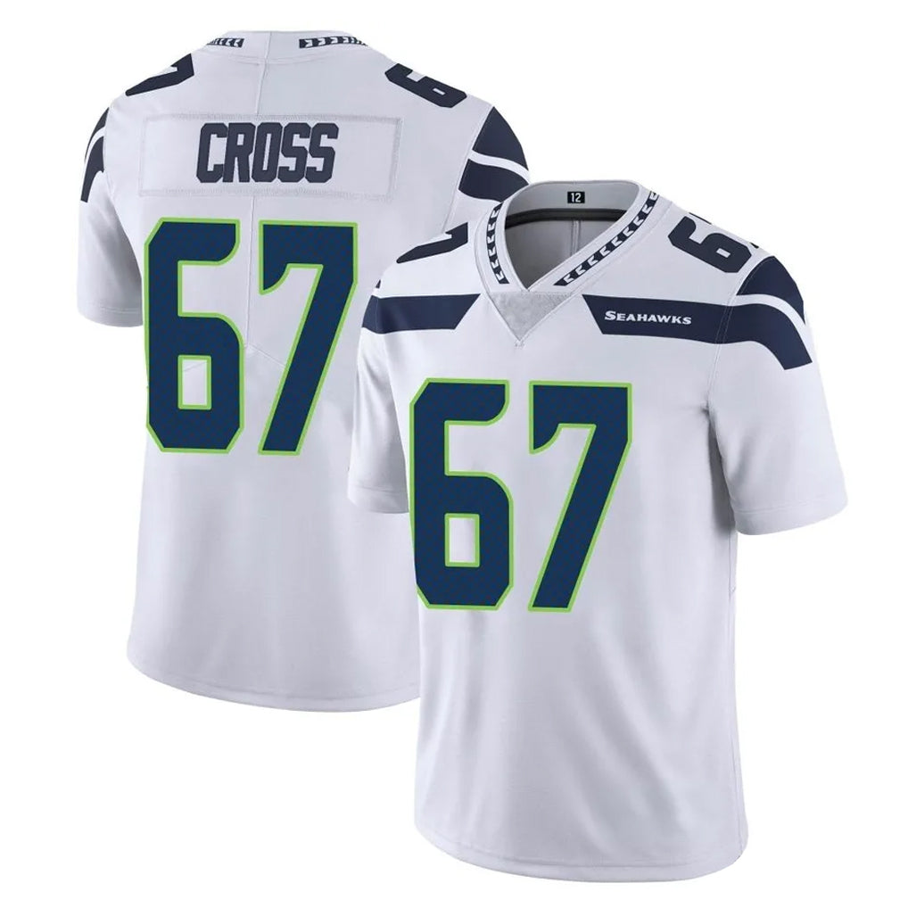 Fenge S.Seahawks #67 Charles Cross Player White Limited Vapor Untouchable Home Game Stitched Jerseys