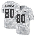 Fenge S.Seahawks #80 Steve Largent Player Arctic Camo Salute to Service Limited Stitched Jerseys