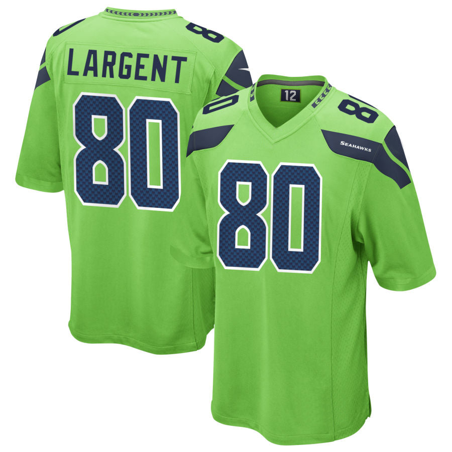 Fenge S.Seahawks #80 Steve Largent Player Green Game Stitched Jerseys