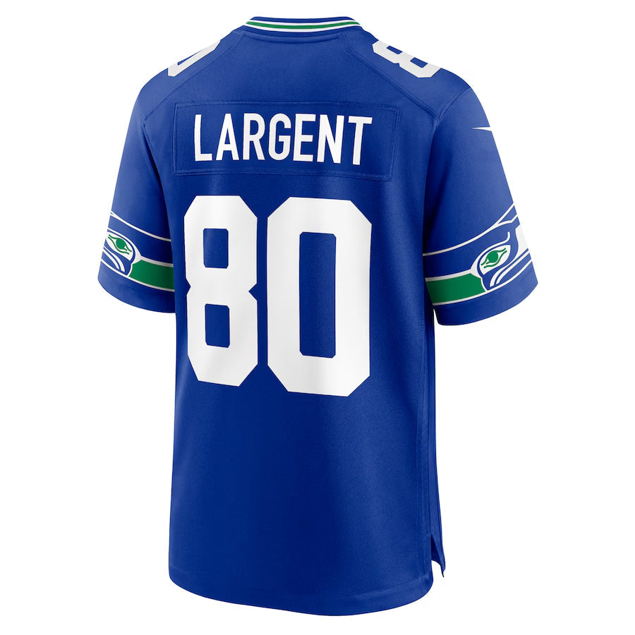 Fenge S.Seahawks #80 Steve Largent Player Royal Game Stitched Jerseys