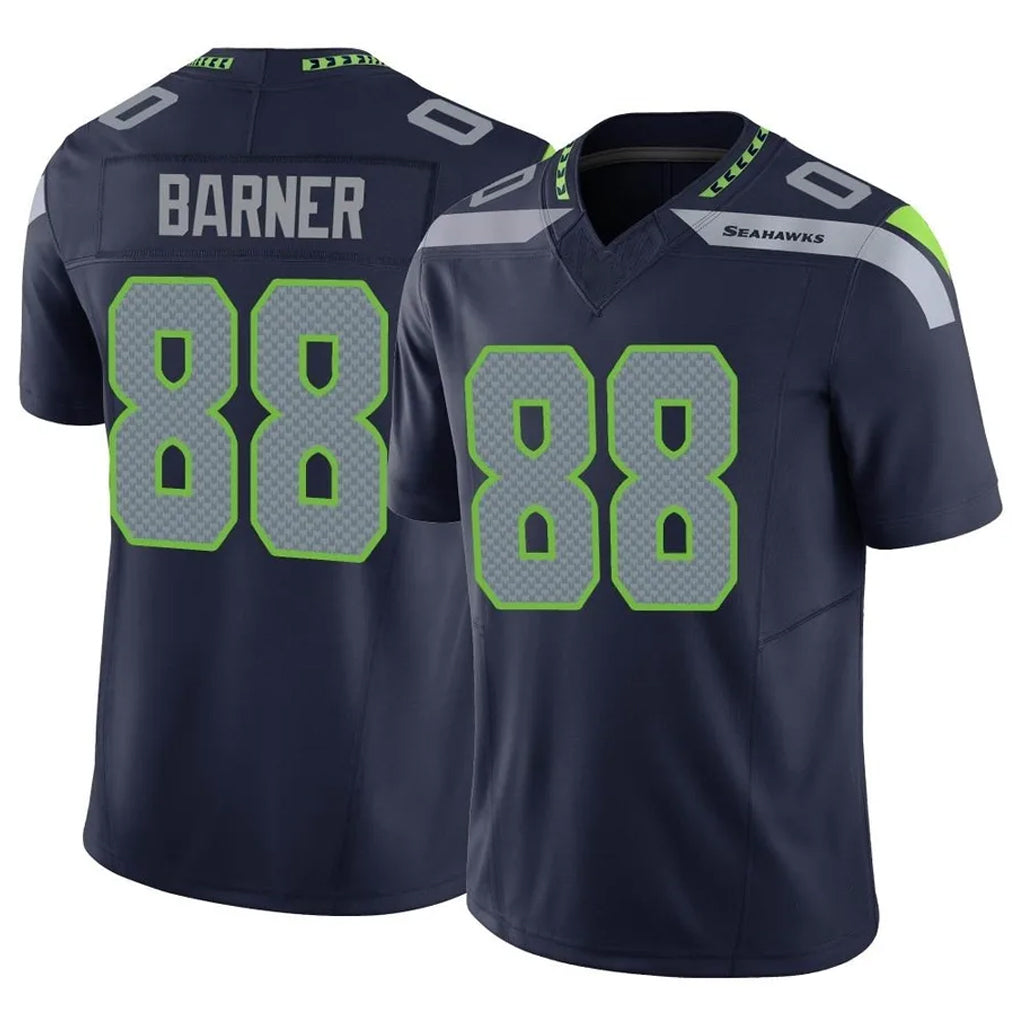 Fenge S.Seahawks #88 AJ Barner Player Navy Limited Vapor F.U.S.E. Home Game Stitched Jerseys