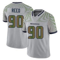 Fenge S.Seahawks #90 Jarran Reed Player Grey Limited 2025 Rivalries Collection Home Game Stitched Jerseys