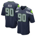 Fenge S.Seahawks #90 Jarran Reed Player Navy Home Game Stitched Jerseys