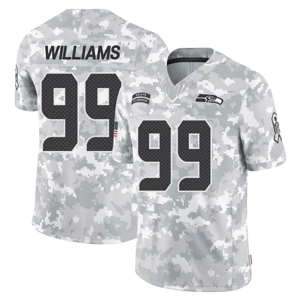 Fenge S.Seahawks #99 Leonard Williams Player Arctic Camo Limited Salute To Service Home Game Stitched Jerseys