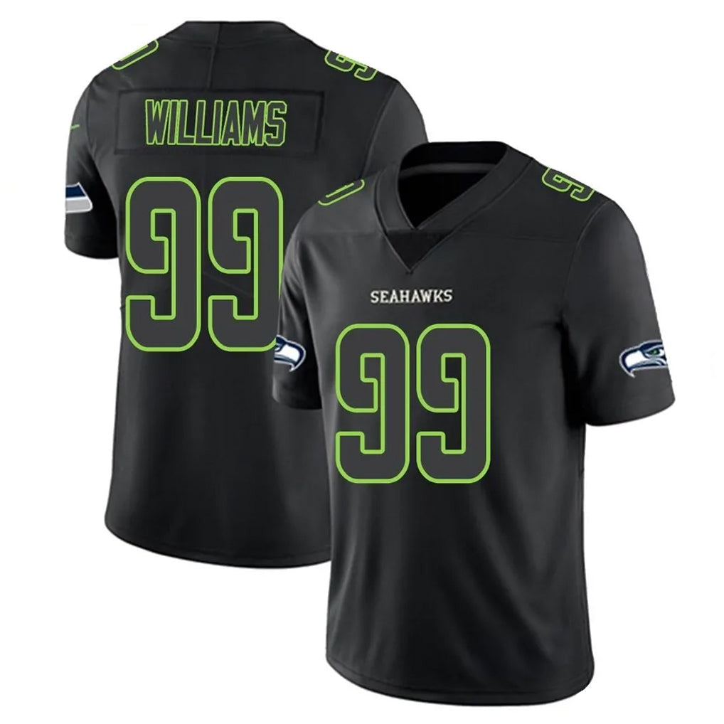 Fenge S.Seahawks #99 Leonard Williams Player Black Impact Limited Home Game Stitched Jerseys