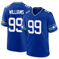 Fenge S.Seahawks #99 Leonard Williams Player Royal Throwback Home Game Stitched Jerseys