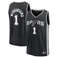 Fenge SA.Spurs #1 Victor Wembanyama Black Swingman Jerseys - Icon Edition
