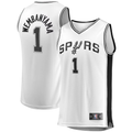 Fenge SA.Spurs #1 Victor Wembanyama Fanatics White Fast Break Player Jerseys - Association Edition
