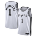Fenge SA.Spurs #1 Victor Wembanyama White Swingman Jerseys - Association Edition