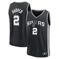 Fenge SA.Spurs #2 Dylan Harper Fanatics Black Fast Break Jerseys - Icon Edition