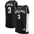 Fenge SA.Spurs #3 Keldon Johnson Fanatics Black Fast Break Replica Jerseys - Icon Edition