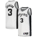 Fenge SA.Spurs #3 Keldon Johnson White Swingman Jerseys - Association Edition