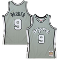 Fenge SA.Spurs #9 Tony Parker Mitchell & Ness Gray Hall of Fame Class of 2023 Throwback Swingman Jerseys