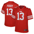 Fenge SF.49ers #13 Brock Purdy Player Scarlet Home Game Stitched Jerseys