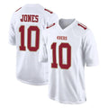 Fenge SF.49ers #10 Mac Jones Player White Fashion Home Game Stitched Jerseys