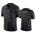 Fenge SF.49ers #11 Brandon Aiyuk Player Black RFLCTV Limited Stitched Jerseys