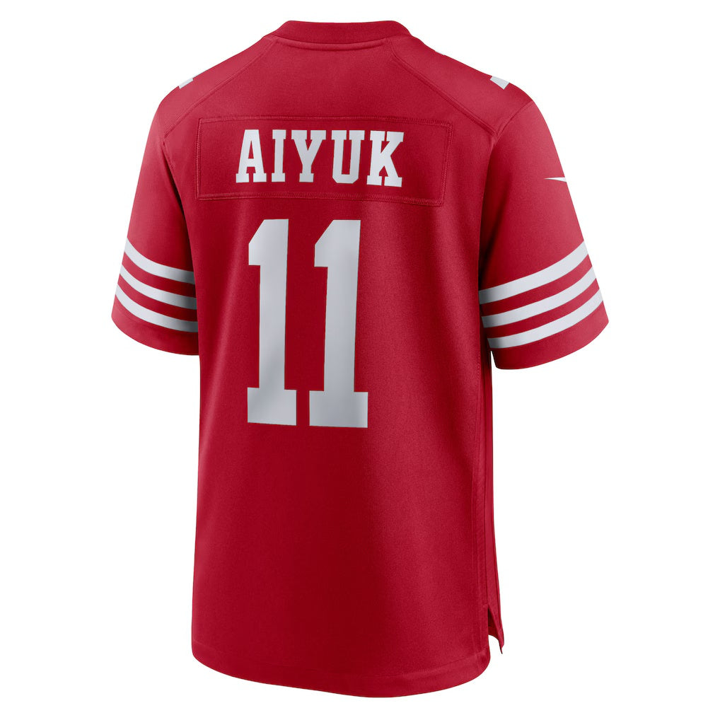 Fenge SF.49ers #11 Brandon Aiyuk Scarlet Game Player Stitched Jerseys