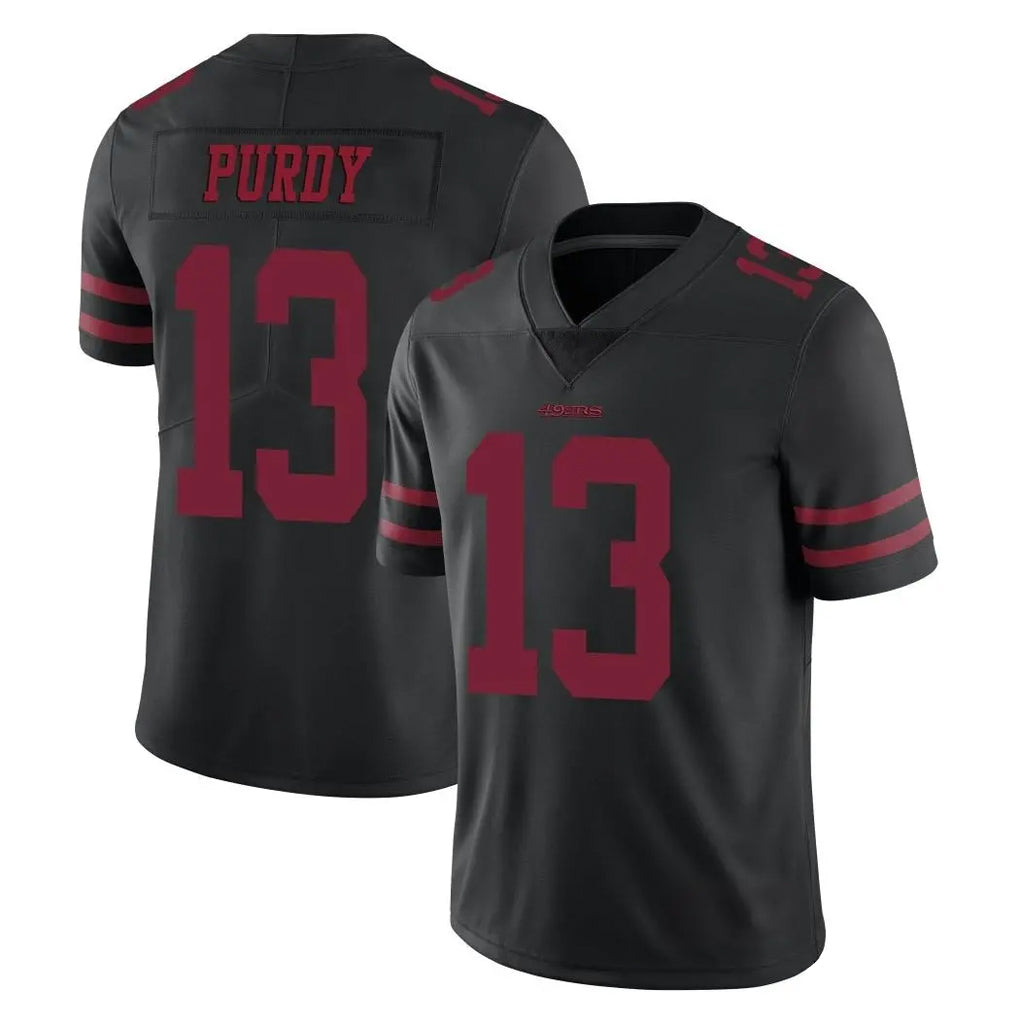 Fenge SF.49ers #13 Brock Purdy Player Black Alternate Limited Vapor Untouchable Home Game Stitched Jerseys
