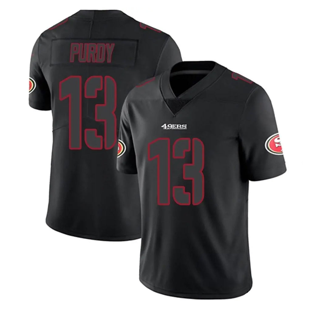 Fenge SF.49ers #13 Brock Purdy Player Black Impact Limited Home Game Stitched Jerseys
