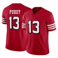 Fenge SF.49ers #13 Brock Purdy Player Red Limited Alternate Vapor F.U.S.E. Home Game Stitched Jerseys