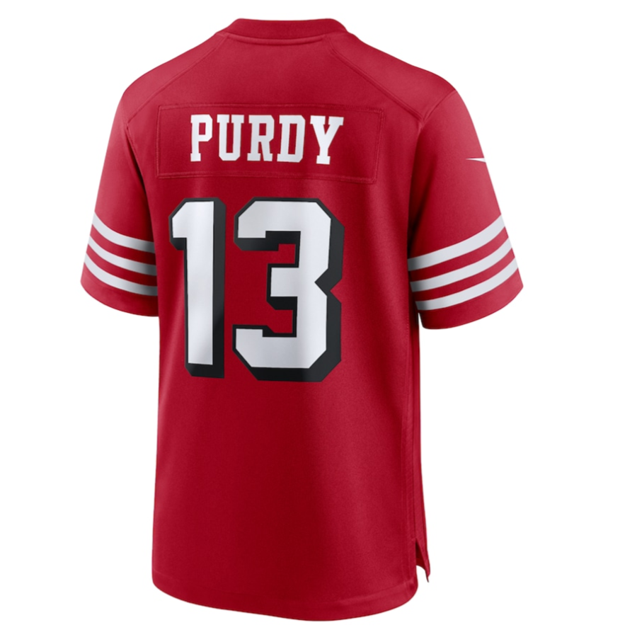 Fenge SF.49ers #13 Brock Purdy Player Scarlet Alternate Game Stitched Jersey