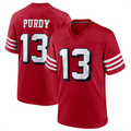 Fenge SF.49ers #13 Brock Purdy Player Scarlet Alternate Game Stitched Jerseys