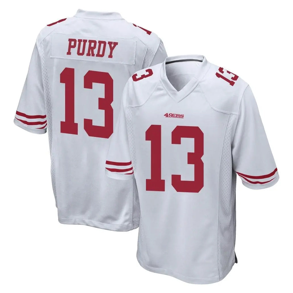 Fenge SF.49ers #13 Brock Purdy Player White Home Game Stitched Jerseys