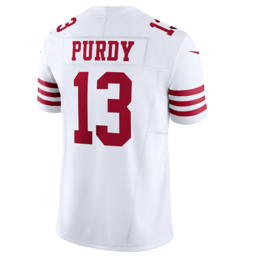 Fenge SF.49ers #13 Brock Purdy Playre White Vapor F.U.S.E. Limited Stitched Jersey
