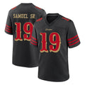 Fenge SF.49ers #19 Deebo Samuel Sr. Player Black Rivalries Collection Home Game Stitched Jerseys