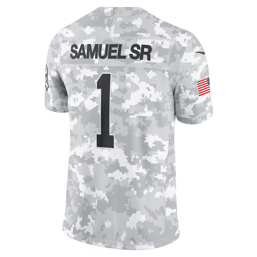 Fenge SF.49ers #1 Ricky Pearsall Player Arctic Camo Salute to Service Limited Stitched Jerseys