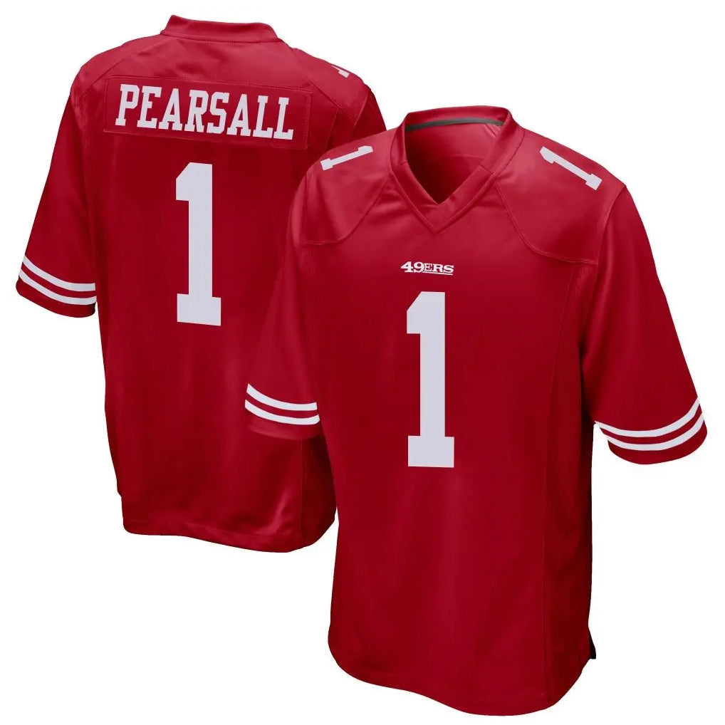 Fenge SF.49ers #1 Ricky Pearsall Player Scarlet Game Stitched Jerseys
