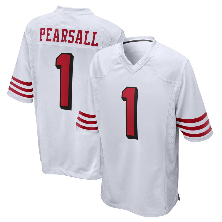 Fenge SF.49ers #1 Ricky Pearsall Player White Game Stitched Jerseys