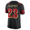 Fenge SF.49ers #23 Christian McCaffrey Player Rivalries Collection Vapor Limited Black Stitched Jersey