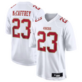 Fenge SF.49ers #23 Christian McCaffrey Tundra White Fashion Game American Stitched Jersey