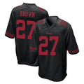 Fenge SF.49ers #27 Ji'Ayir Brown Player Black Alternate Home Game Stitched Jerseys