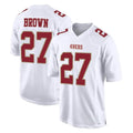 Fenge SF.49ers #27 Ji'Ayir Brown Player White Fashion Home Game Stitched Jerseys