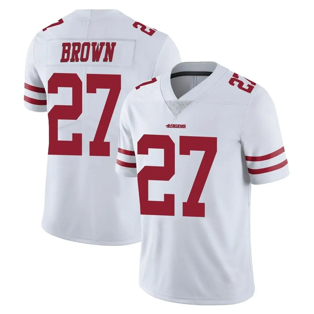 Fenge SF.49ers #27 Ji'Ayir Brown Player White Limited Vapor Untouchable Home Game Stitched Jerseys