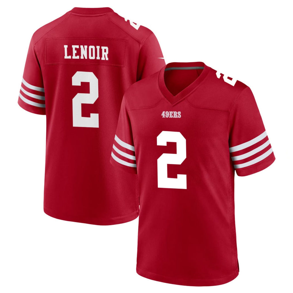 Fenge SF.49ers #2 Deommodore Lenoir Player Red Game Home Stitched Jerseys