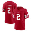 Fenge SF.49ers #2 Deommodore Lenoir Player Red Game Home Stitched Jerseys