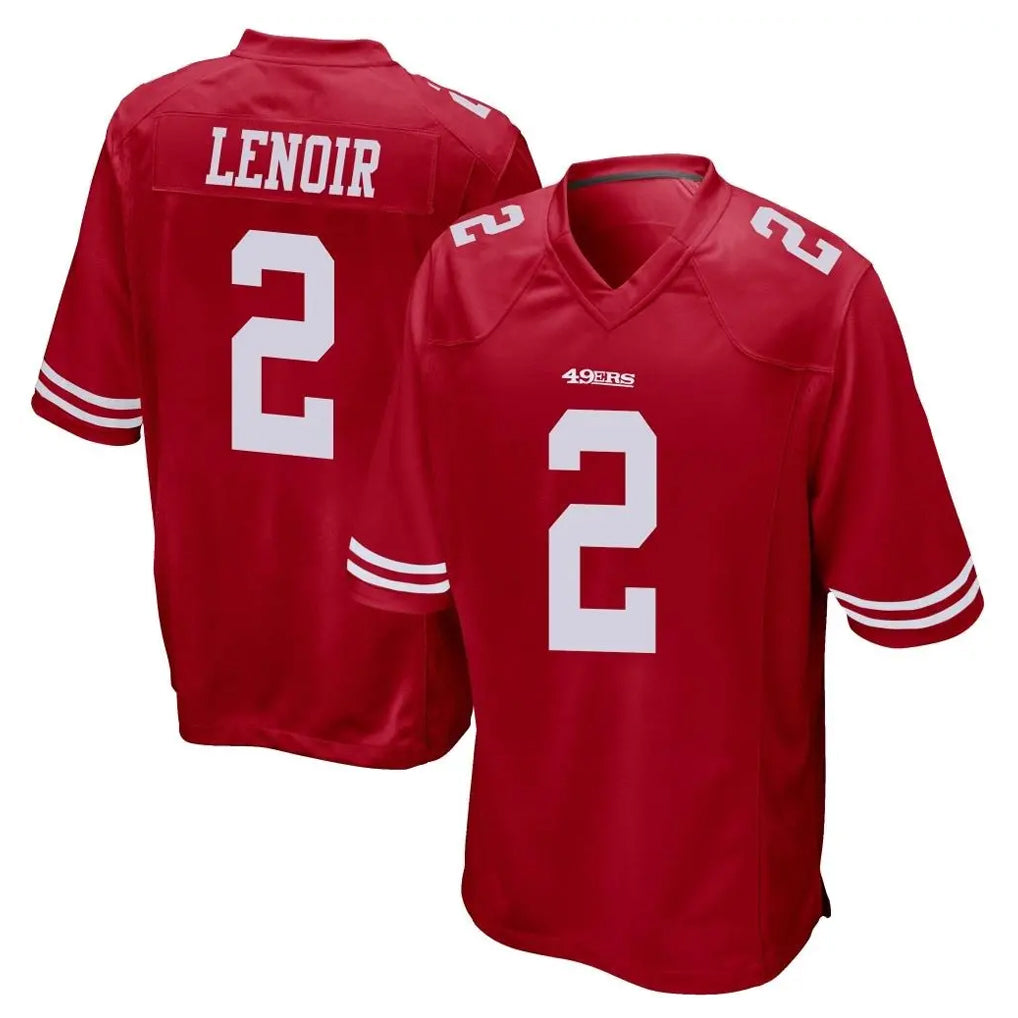 Fenge SF.49ers #2 Deommodore Lenoir Player Red Home Game Stitched Jerseys