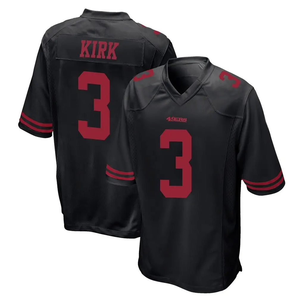 Fenge SF.49ers #3 Christian Kirk Player Black Alternate Home Game Stitched Jerseys