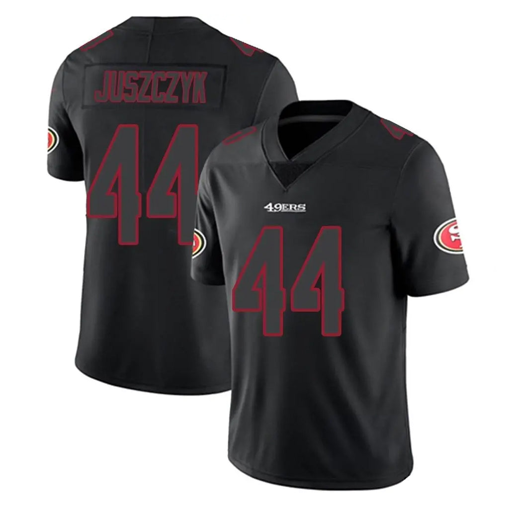 Fenge SF.49ers #44 Kyle Juszczyk Player Black Impact Limited Home Game Stitched Jerseys