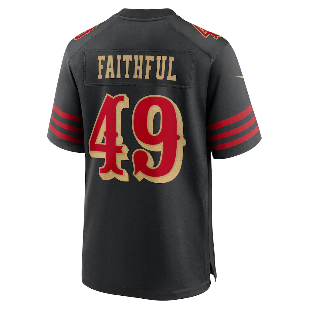 Fenge SF.49ers #49 The Faithful Black 2025 Rivalries Collection Game Stitched Jerseys