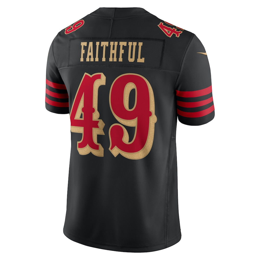 Fenge SF.49ers #49 The Faithful Player Black Rivalries Collection Limited Stitched Jerseys