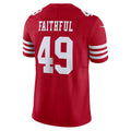Fenge SF.49ers #49 The Faithful Player Vapor F.U.S.E. Limited  Scarlet Football Jerseys