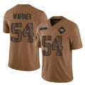 Fenge SF.49ers #54 Fred Warner Player Brown Salute To Service Limited Stitched Jerseys