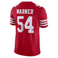 Fenge SF.49ers #54 Fred Warner Scarlet Vapor F.U.S.E. Limited Stitched Jerseys