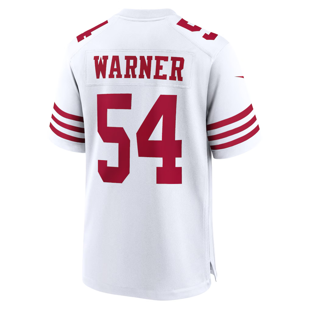 Fenge SF.49ers #54 Fred Warner White Player Game Stitched Jerseys