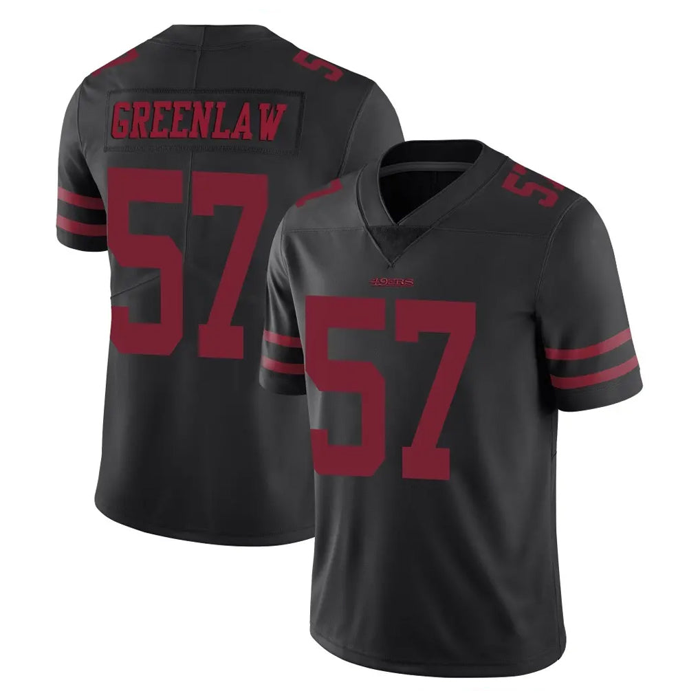 Fenge SF.49ers #57 Dre Greenlaw Player Black Alternate Limited Vapor Untouchable Home Game Stitched Jerseys