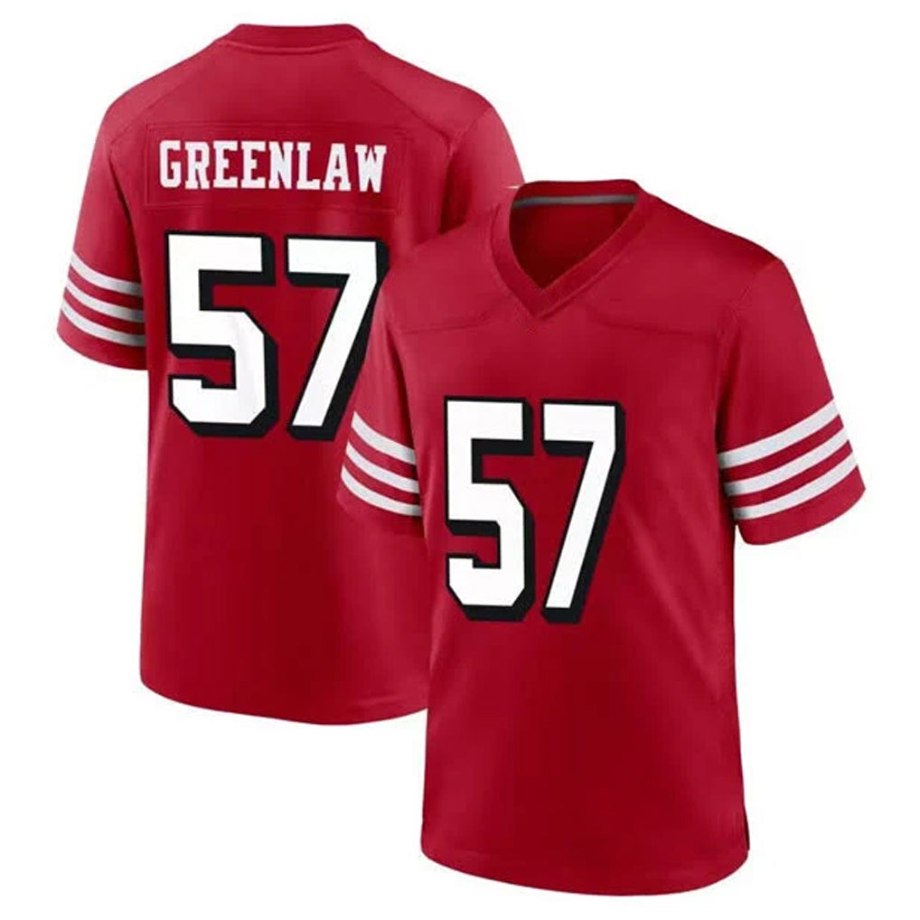 Fenge SF.49ers #57 Dre Greenlaw Player Red Limited Alternate Home Game Stitched Jerseys